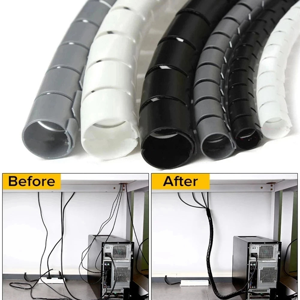 Cable management sleeve with zipper – produckpk