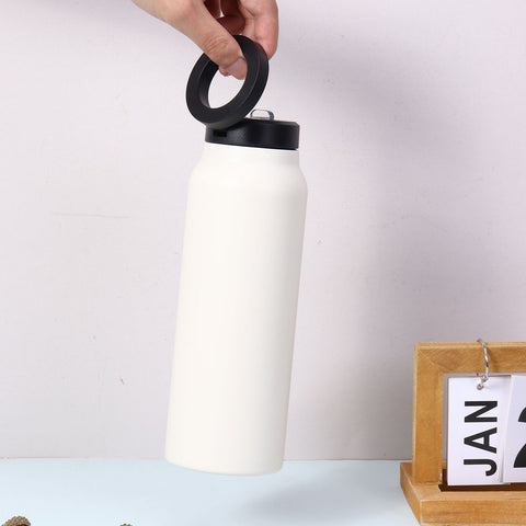 Water Bottle With Magnetic Phone Holder