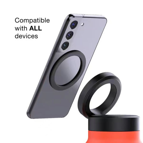 Water Bottle With Magnetic Phone Holder
