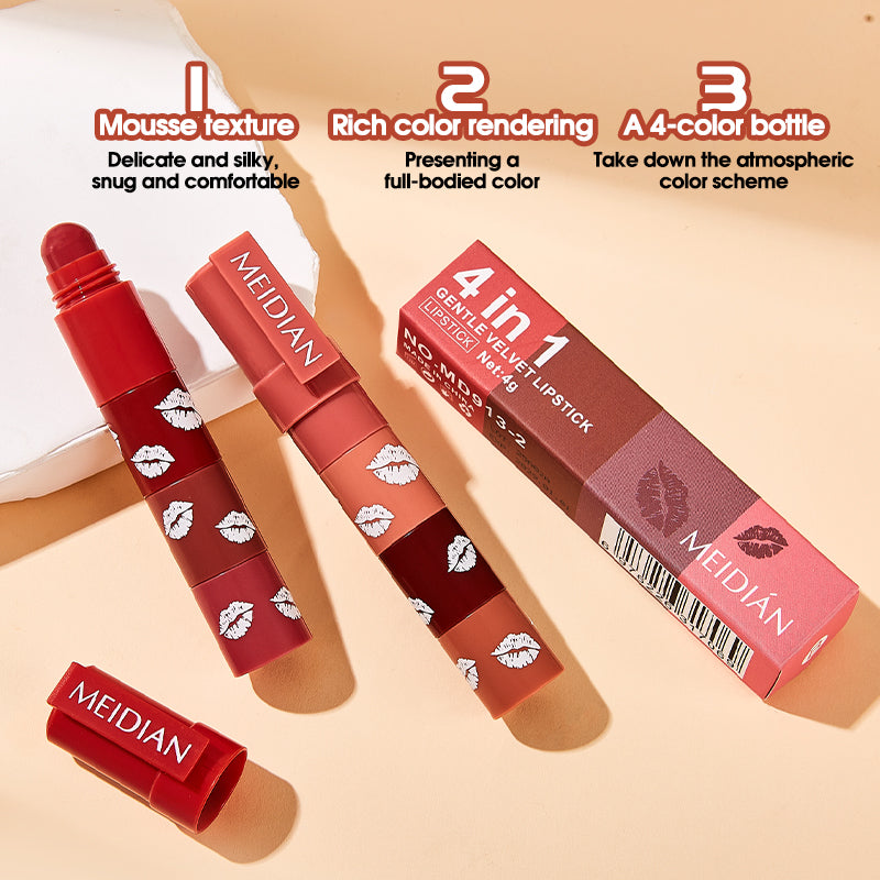 4 Shades Set Soft Mist Velvet Matte Lipstick