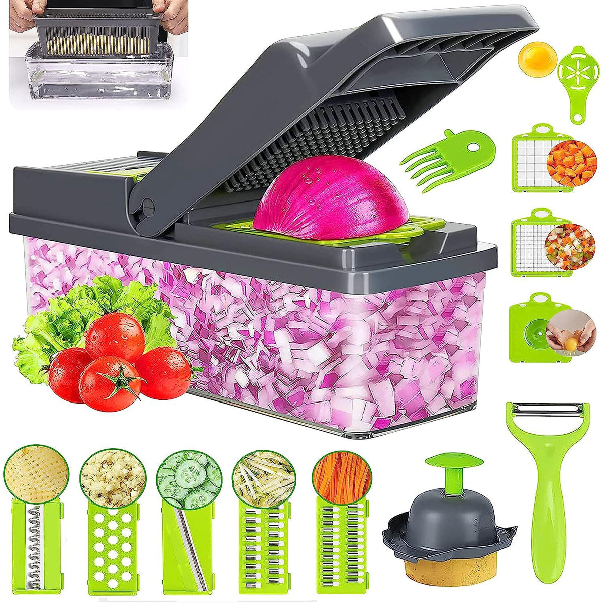 16 in 1 Multifunctional Vegetable Chopper