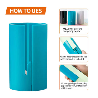 Art Sliding Birthday Wrapping Paper Cutter