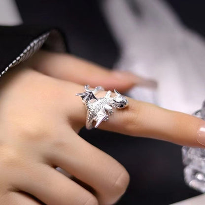 Flying Dragon Adjustable Ring for Men for Women