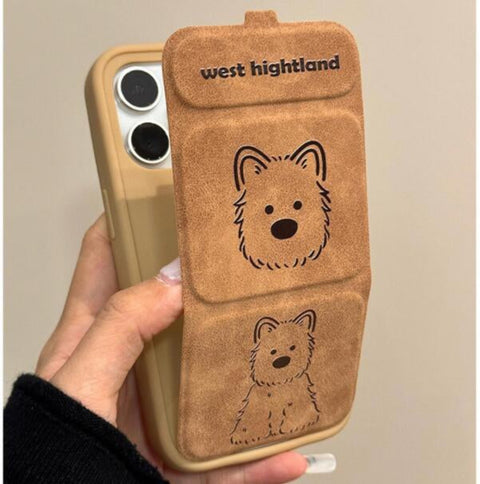 Magnetic folding bracket phone case cover