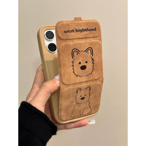 Magnetic folding bracket phone case cover