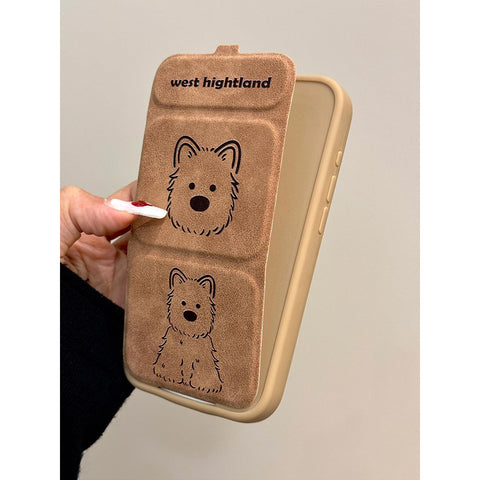 Magnetic folding bracket phone case cover
