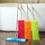 Flat mop with stainless steel handle, reusable washable mop
