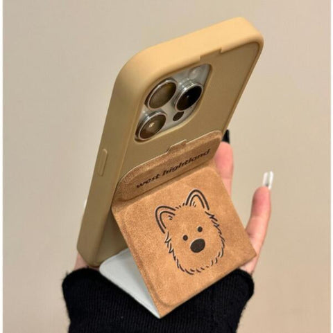 Magnetic folding bracket phone case cover