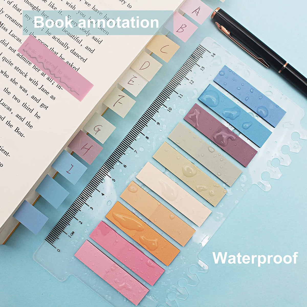 Tabs with Ruler Transparent Sticky Notes – produckpk