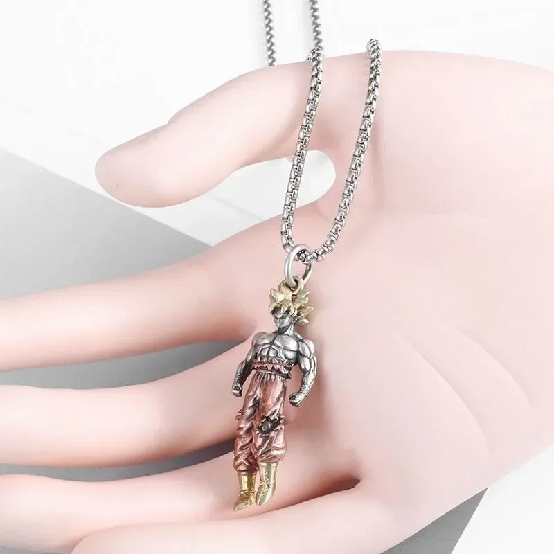Man Fashion Cool Son Goku Pendant Anime Dragon Necklace