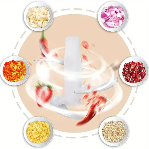 Multifunctional  Manual Hand Push Chopper and Mixer