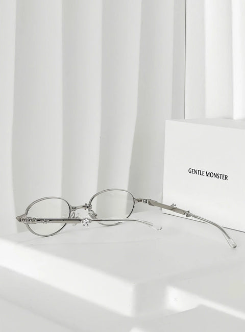 Crystal Orbit Foldable Round Glasses