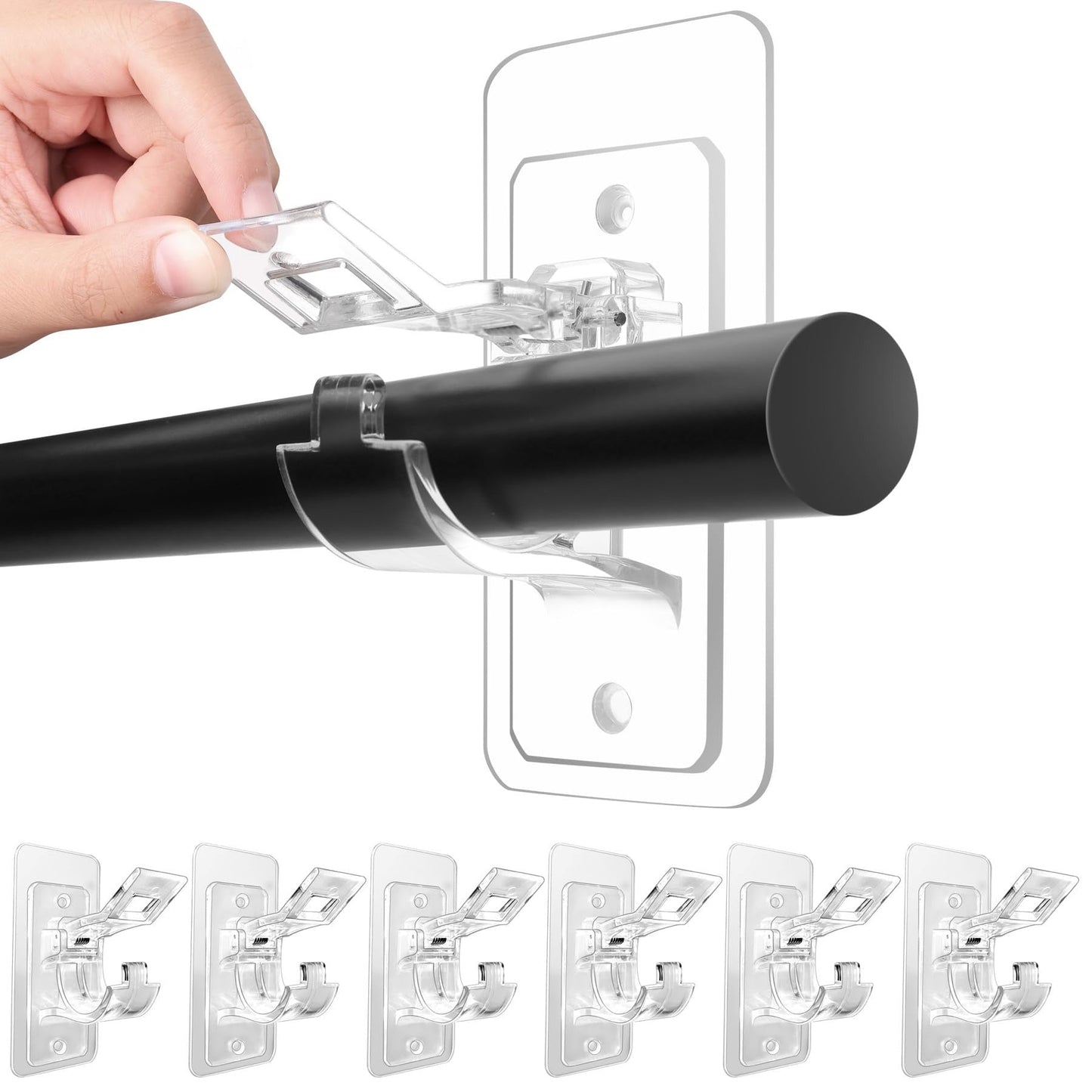 Universal Curtain Rod Holder – Easy Wall Mount Solution