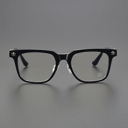 Unisex Rimless UV Crystal Chrome Glasses
