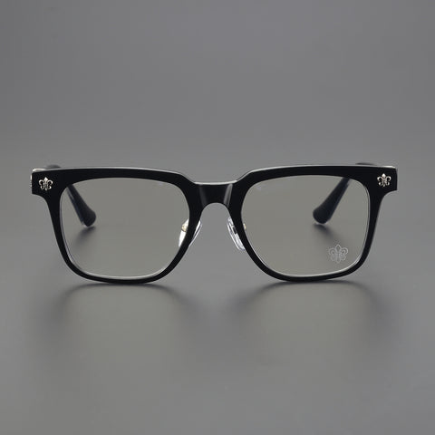 Unisex Rimless UV Crystal Chrome Glasses