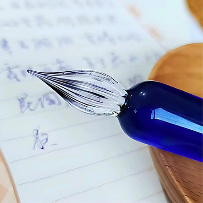 Crystal Glass Writing Pen – Elegant Calligraphy Pen