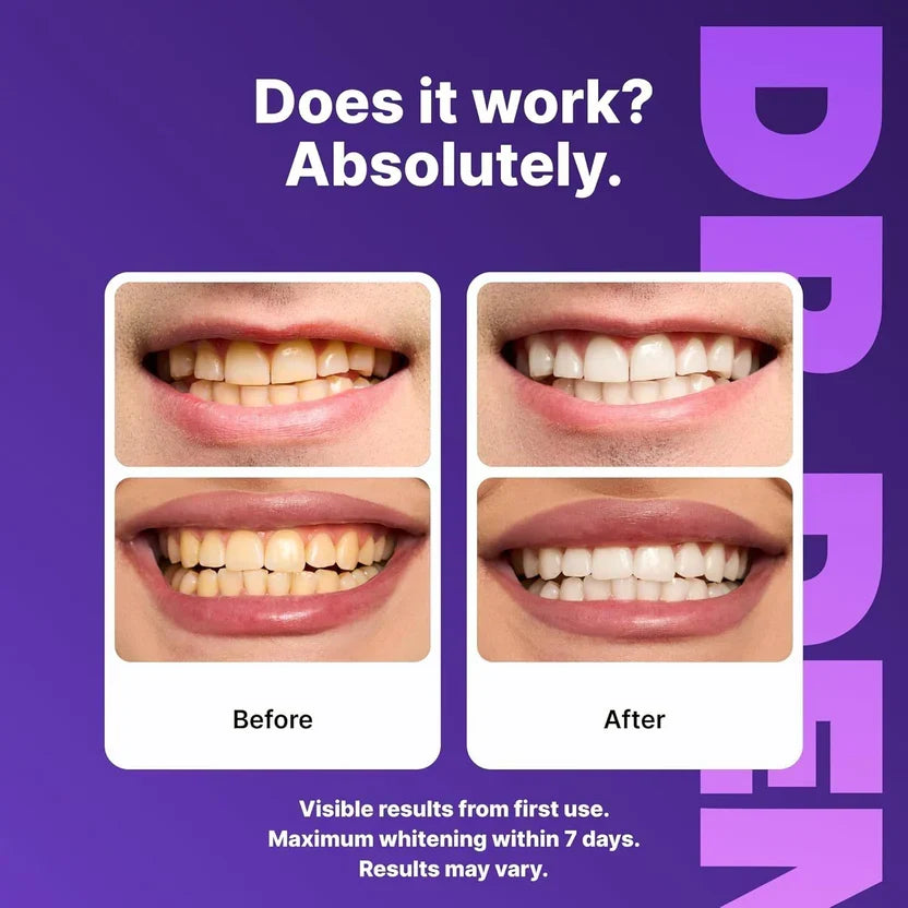 Purple Mouthwash Sachets For Teeth Whitening