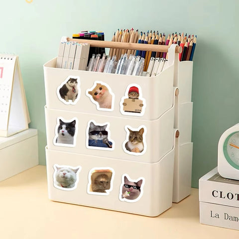 Cute Cat Meme Kawaii Sticker Roll