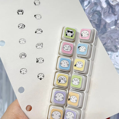 KawaiiMood Mini 6-in-1 Stamp Set