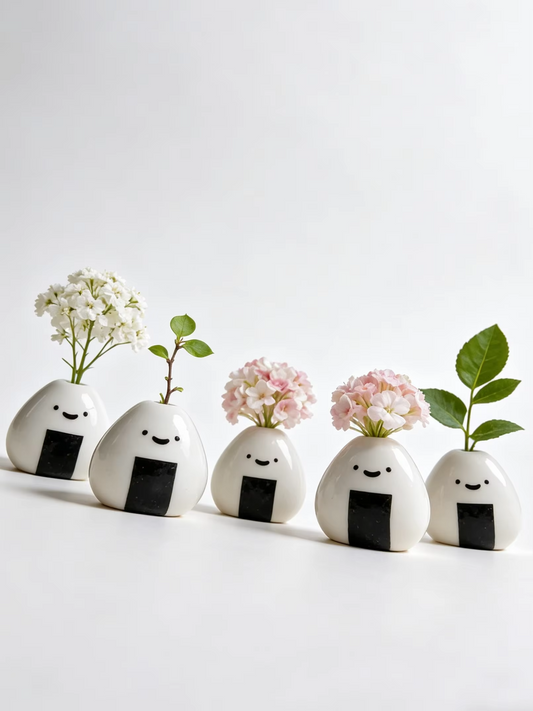 MOUGIGI ceramic rice ball mini vases