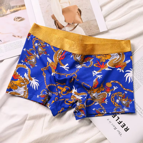 Men’s Dragon Loose Breathable Boxers