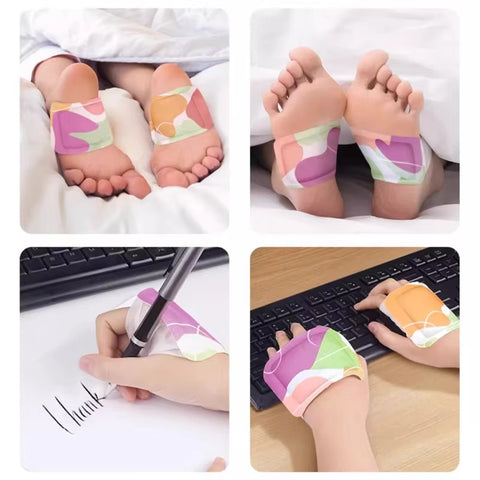 Self-heating warmers for hands and feet