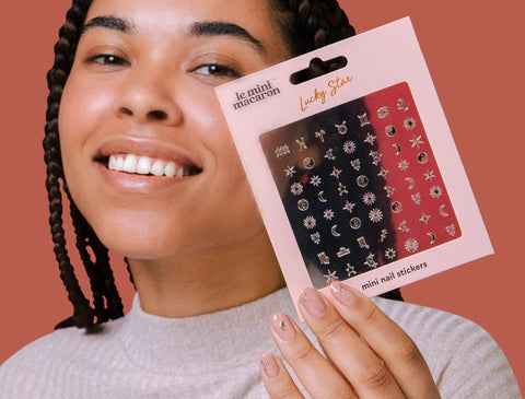 Celestial Gold Charm Nail Art Stickers