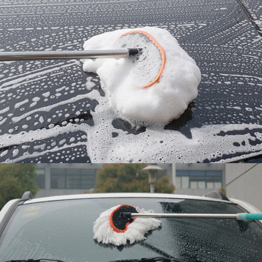 Retractable Flow-Through Car Wash Brush