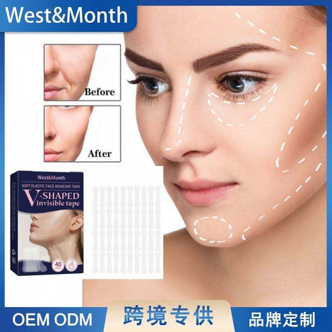 Reusable V-Face Lifting Invisible Tape