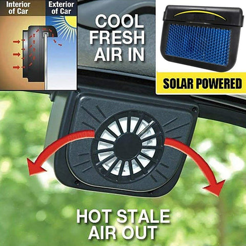 Solar Powered Car Fan Auto Window Fan Colder