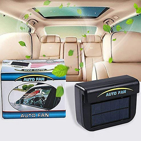 Solar Powered Car Fan Auto Window Fan Colder